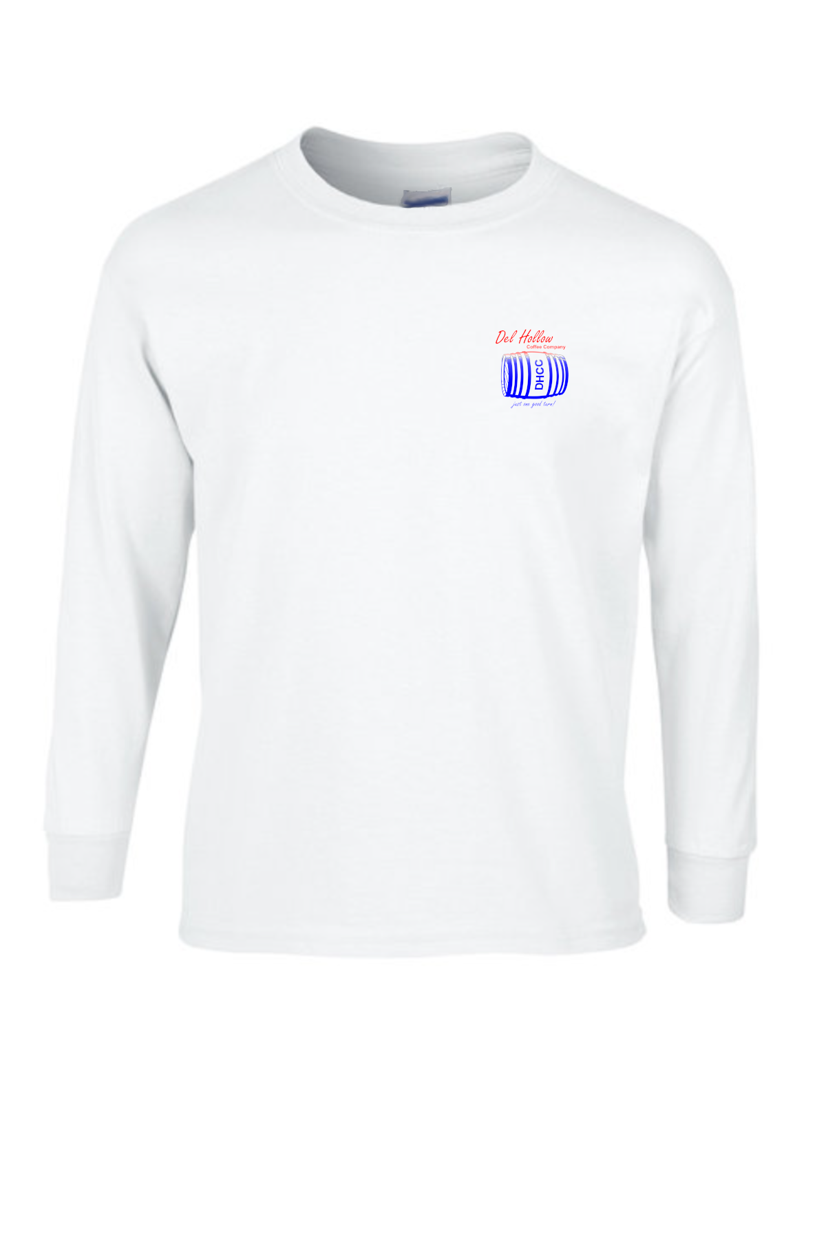 USA Cotton Long-Sleeve T-Shirt DHCC Logo (FULL COLOR)