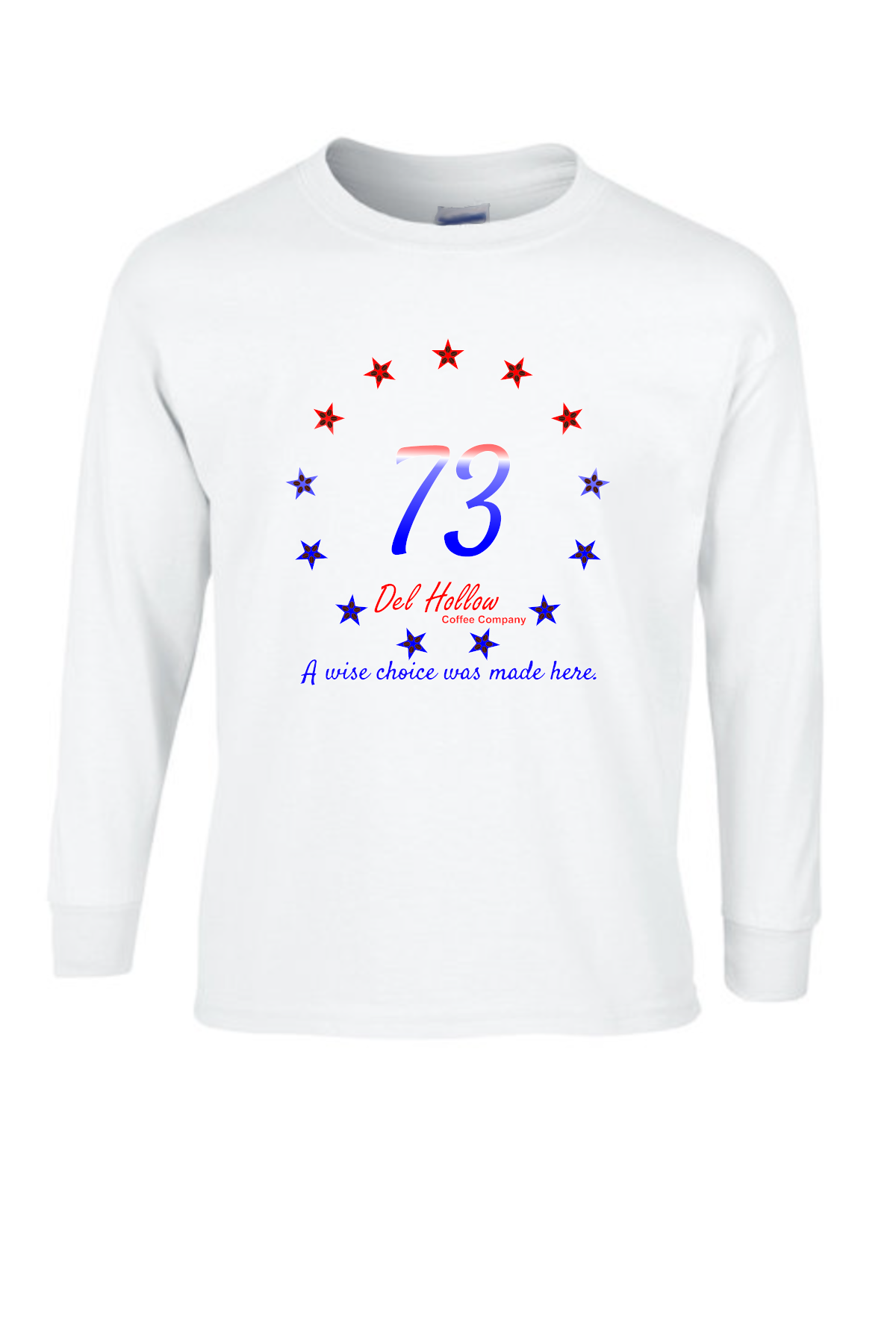 USA Cotton Long-Sleeve T-Shirt Tea Party (FULL COLOR)